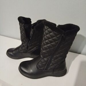 G.H, BASS Black Quilted Women's‎ Boots